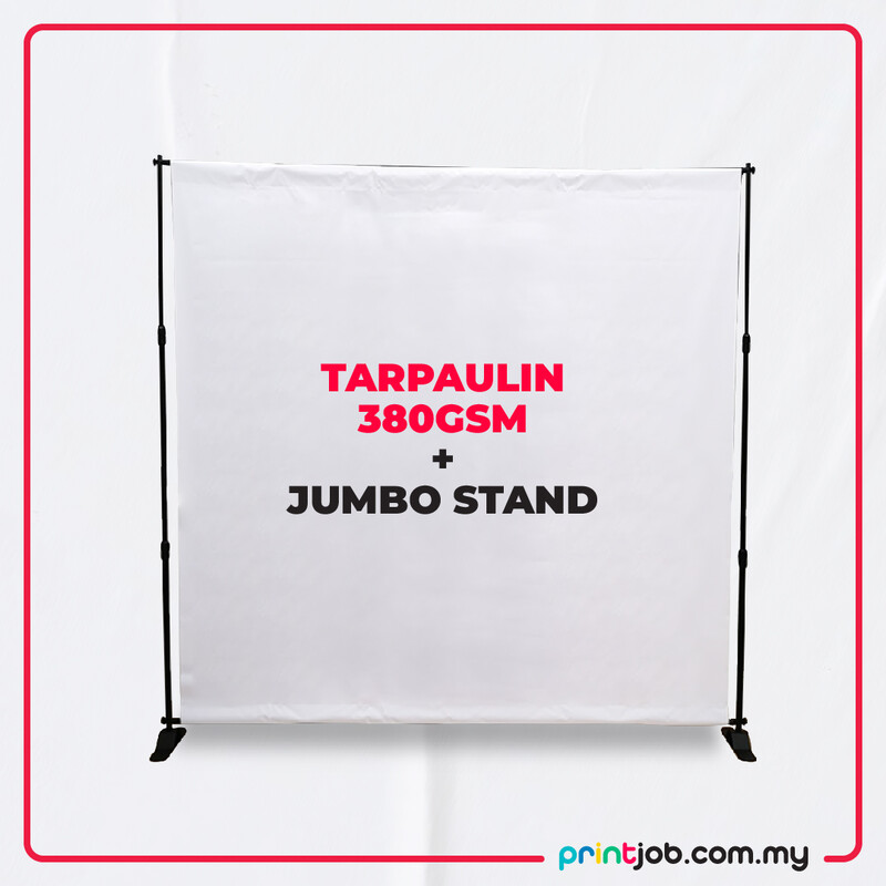 Tarpaulin 380gsm + Jumbo Stand